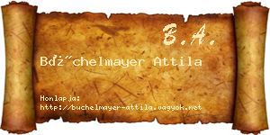 Büchelmayer Attila névjegykártya